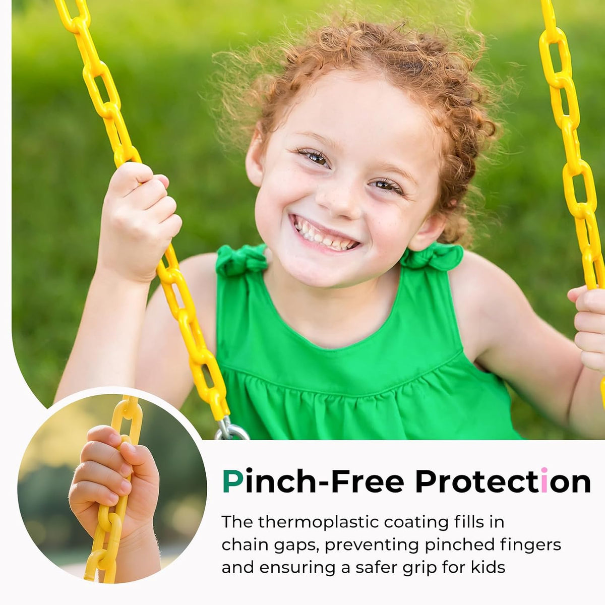 DECORLIFE Toddler Swing, Baby Swing Outdoor - Red - 1 Pack - image 2