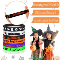 JUNEBRUSHS 24pcs Halloween Silicone Bracelets - Halloween Style - image 4