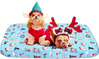 Dog Bed Covers Replacement Washable Elastic Edged 36" x 27" x 6" – Essentials for Dogs - Christmas BU / 52.0"L x 28.0"W x 5.0"Th
