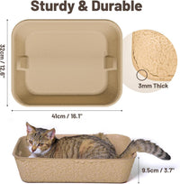 4 Pack Disposable Cat Litter Boxes - 6 Piece Set - image 2