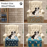 Rezutan Blanket for Large Dogs & Cats Soft Reversible Cute Paw 40"x31" – Essentials for Dogs - Blue/Beige/Navy Blue(pack of 3) / Medium,30x20Inch - image 4