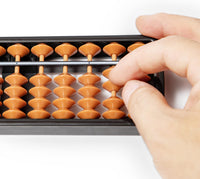 Black long Di fang 11-column soroban abacus calculator in ABS plastic - view 4