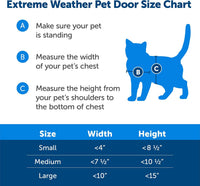 PetSafe Extreme Weather Plastic Pet Door - Plastic Pet Door / Small (Pack of 4) - image 3