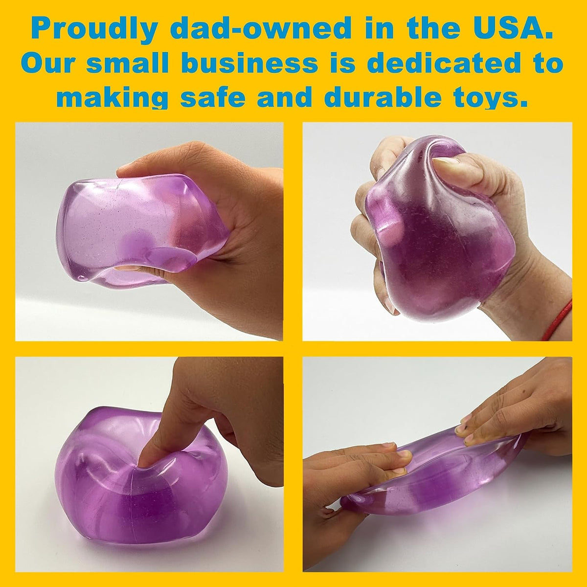 Original BigBlok Premium Stress Cube, Squishy Fidget Toy - Purple - image 2