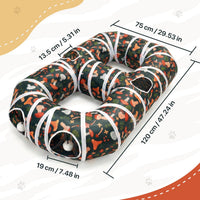 Cat Tunnel for Indoor Entertainment - 8-shaped - image 2