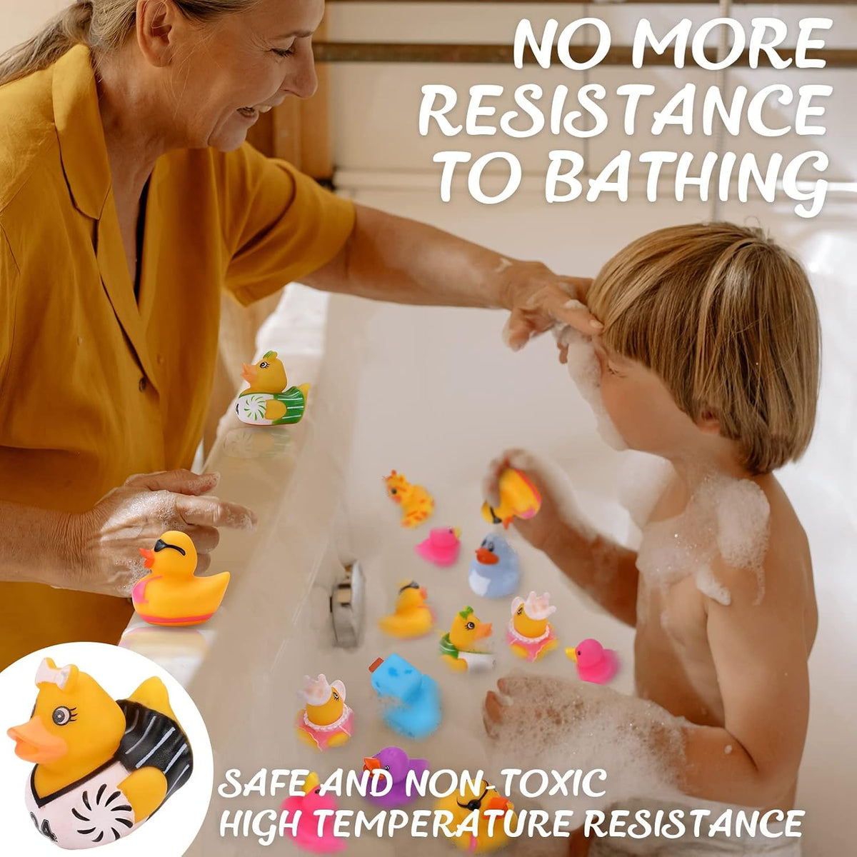 DMSKY 52 Pcs Halloween Rubber Ducks in Bulk, Assorted Styles – Fun for Kids & Family - Pack of 100 - image 3