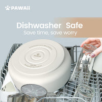 Pawaii Small Dog Bowl, 12 oz Stainless Steel Food and Water Bowl, 1 Pack – Essentials for Dogs - 68oz / Cream White - image 4