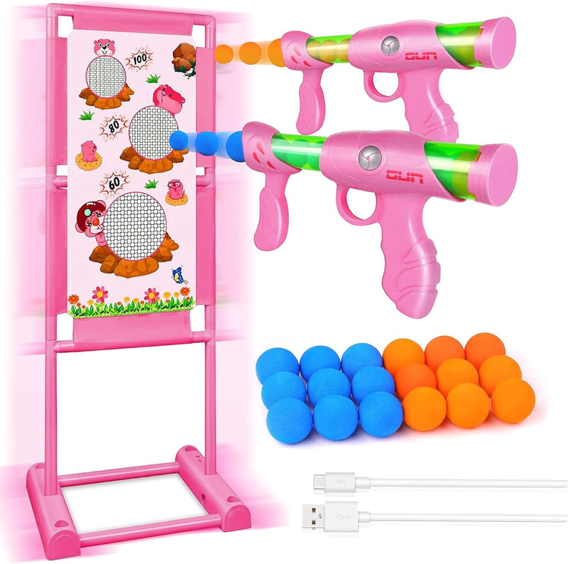 Active Target Game Set for 5 6 7 8 9 10 11 12 Years Old Boys Girls - Pink
