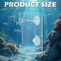 2Pcs Aquarium Fish Feeder Feeding Tray with Suction Cup - 3.Transparent - image 2