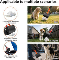2 Pack 32 Inch Foldable Dog Pooper Scooper,Dog Poop Pick Up Tool for Large&Small Dogs,Sturdy & Light Weight,Easy to Carry and Clean