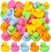 50pcs Mini Rubber Ducks Bath Toys - 50