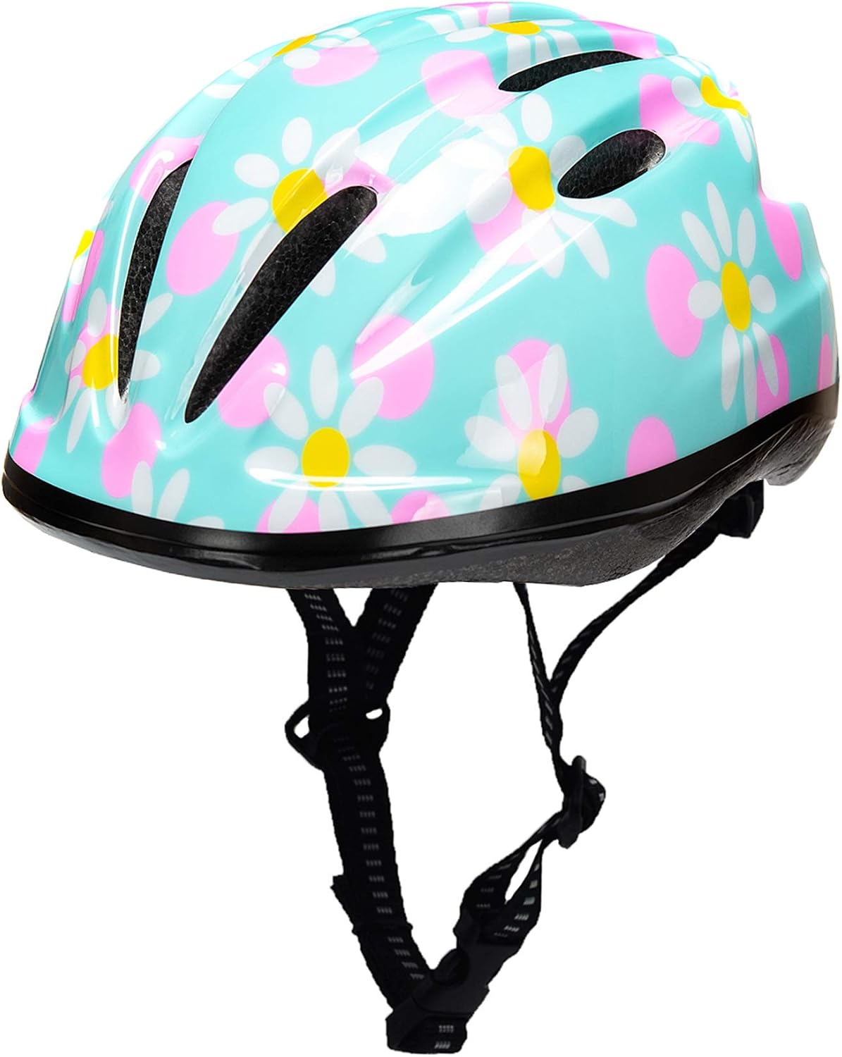 BeBeFun girls bike helmet in pink with 12 air vents and adjustable fit knob, ages 3 to 10 - view 3