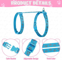 Auidy_6TXD 3 Pack Cat Harness and Leash Reflective Cat Harness – Essentials for Cats - image 3