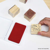 READY 2 LEARN strawberry scented stamp pad for kids with red ink in a plastic flip case - view 3