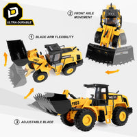 YySiRui 16 inch bulldozer toy with movable blade and rubber tires - view 11