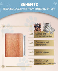 Dog Brush for Shedding, Pet pro Grooming Tool - S ( 3 Inch ) - image 3