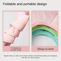 Touchdog Foldable Dog Cone Collar for Cats & Dogs - Adjustable Soft Recovery Collar with Waterproof PU Coating, Lightweight Design, 24.5cm/9.6in Wide Barrier (Pink, S)