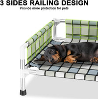Elevated Dog Bed with with Guardrail - 20'' x 20'' x 12'' - image 2
