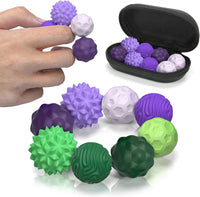 Magnetic Fidget Balls for Adults & Teens - Green and Purple (8-pack)