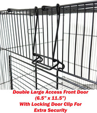 3-Levels Portable Rat Sugar Glider Mouse Small Animal Critter Metal - Black / Small - image 3