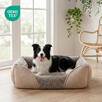 Rectangle Washable Orthopedic Dog Bed for Small - XL(35"x 25"x 9") / Beige - image 3