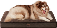 EHEYCIGA Orthopedic Dog Bed Large with Removable Washable Cover - 50*36*4 inches / Brown
