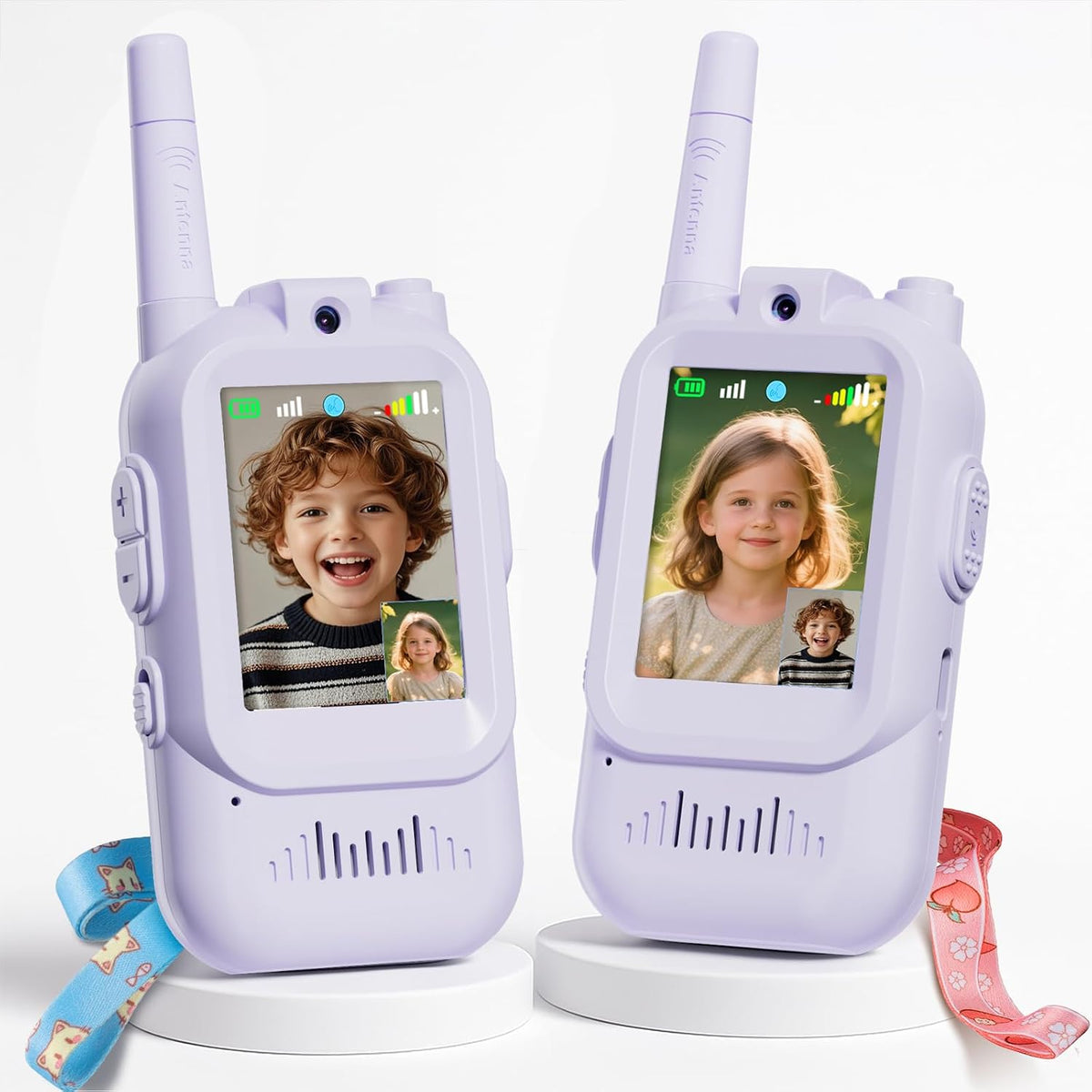 Video Walkie Talkies for Kids - Purple-Purple