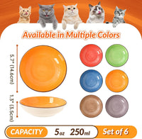 Colorful Ceramic Cat Bowls Set - image 2