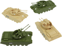 BMC Classic Payton Anti-Aircraft Tanks - Od Green Vs. Tan - image 3