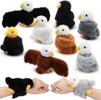 Liliful 8 Pack Kids Plush Gifts Stuffed Animal Slap Bracelets - Eagles