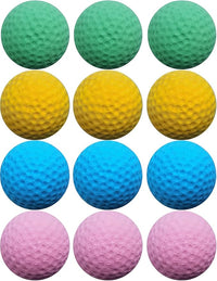 Cat Golf Balls for Indoor Kitten Toys - Interactive Sponge Foam Soccer Balls (Mixed)