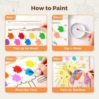 Jar Melo Paint with Water Books for Toddlers, Animals – Fun for Kids & Family - Unicorns - image 4
