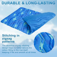 BEAUTYZOO Cooling Mat for Large Dogs, Self-Cooling - Shark Blue / 48.0"L x 28.0"W x 1.0"Th(L) - image 4