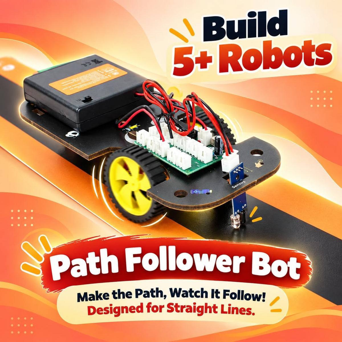 Butterfly EduFields 10in1 STEM Electronics Robotics Kit for Kids Ages - Smart Robot Car Kit - image 2
