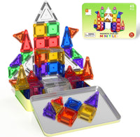 Magnetic Tiles Mini Travel Toddler Set - Color-20