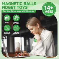 Magnetic Fidget Balls for Adults & Teens - Green (8-pack) - image 4