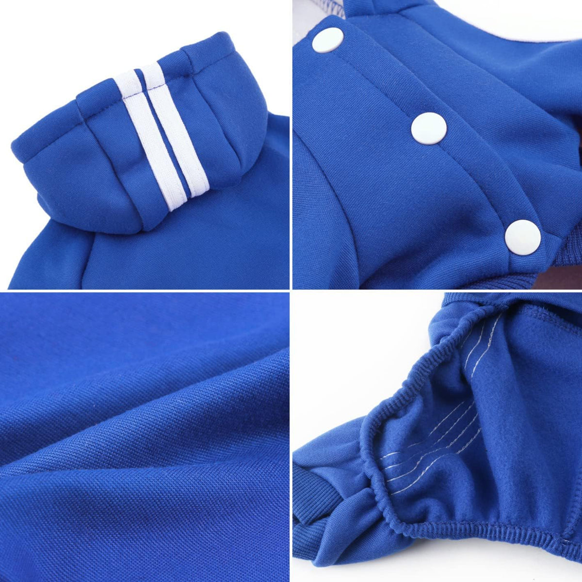 Dog Hoodie Security Clothes 4 Legs Jumpsuit Sweatshirt Hoodies Soft - Blue / XX-Large - image 4