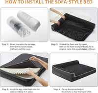 Orthopedic Washable Dog Bed - Black / 42.0"l x 30.0"w x 7.5"th - image 2