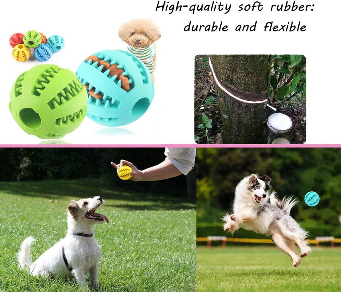 Sunglow 2 Pack Dog Toy Ball – Essentials for Dogs - Yellow/Blue / 2.36 in - image 4