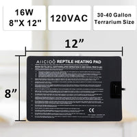 Aiicioo Reptile Heating Pad - 8" X 12"(16W) - image 2