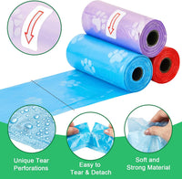 3000 Counts 200 Rolls Poop Bags for Dogs Plastic - Paw Print Style - image 4