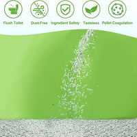 Vealind Cat Litter Fast Clumping Tofu Cats Litter, Flushable Ultra Absorbent 5 in 1 Dust-Free Flushable Odor Free Activiated Carbon Litter Pellets Unscented (2 PACK-16 Pounds)