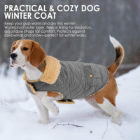 Dog Winter Coats for Small Dogs Puppies - Solid Grey / Small - image 4