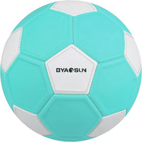 BYAOSUN size 4 soft EVA curve soccer ball in orange and blue - view 3