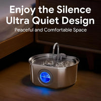 Cat Water Fountain Stainless Steel: 74oz/2.2L Cat Fountain - 108oz Fountain - image 4