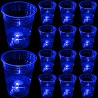 mishunyus 24-pack purple LED glow party cups, 16 oz plastic - view 8