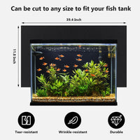 Aquarium Background Paper Decor Fish Tank Backdrop Wallpaper - Matte finish / 11.8“H×39.4”L - image 2