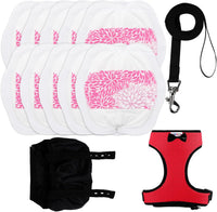 Adjustable Chicken Harness Diaper - Small / Red