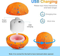 Interactive Dog Toys Ball, Automatic Moving, Bouncing Chew Toys, E-TPU Material, Suitable for Large and Medium-Sized Dogs, Used for Boredom Relief and Daily Training, USB Rechargeable