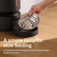 PETLIBRO Automatic Cat Feeder - Silver / Slow Feeder Bowl Insert - image 2